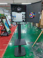Nouvelle conception de borne photo tactile 15,6 pouces avec éclairage LED RVB pour la location d'événements photographiques