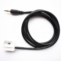 Câble adaptateur audio AUX 3,5 mm pour utilisation en voiture RCD501, matériau PVC blindé tressé, connecteur 12 broches