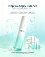 Ensemble facial naturel à la figue de Barbarie, 4 pièces, kit d'hydratation intense avec hyaluronate de sodium, hydratant apaisant pour la réparation de la peau
