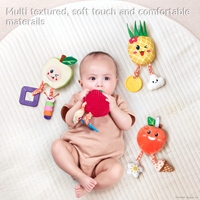 Tumama enfants doux fruits suspendus hochet ensemble bébé berceau et poussette jouets avec anneau de dentition siège de voiture en peluche suspendus bébé jouets