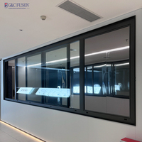 Ventanas Corredizas de Aluminio Fuson AS2047 NFRC, Modernas, Resistentes a Huracanes, Insonorizadas, con Doble Vidrio, Eficiencia Energética, para Apartamentos