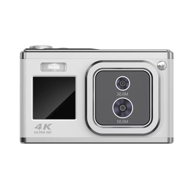 5000W Pixel CCD Digital Camera Dual Screen Dual Lens 4K Video Beauty Mode for Outdoor Travel