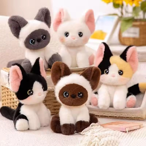 Peluche de chat Devon <span class=keywords><strong>Rex</strong></span> en gros avec rembourrage en coton PP et motif brodé – Doudou pour cadeaux d'enfants - Product Image 2