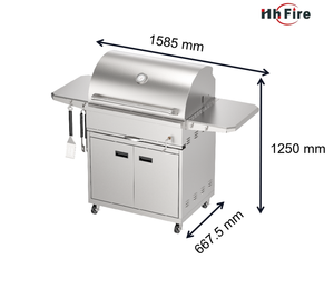 Grill Factory SPCC bbq griller <span class=keywords><strong>plancha</strong></span> plaque chauffante gaz extérieur fumeur grill bbq - Product Image 6