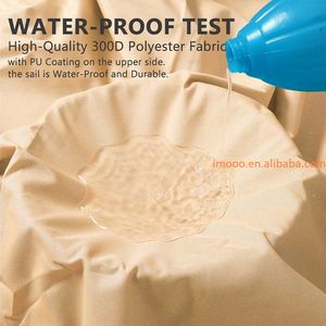 Parasol impermeable de 4x5m para exteriores, sombrilla para jardín, Patio, piscina, toldo de vela para acampar, tela grande, precio de fábrica - Product Image 3