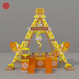 <span class=keywords><strong>Barco</strong></span> <span class=keywords><strong>Vikingo</strong></span> de Fibra de Vidrio, Atractivo y Divertido para Carnavales, con Capacidad para 24 Personas, en Venta - Product Image 2