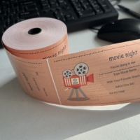 Papier d'impression personnalisé billets de cinéma sécurité billets de cinéma concert événement