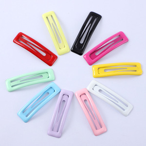 Pinces à cheveux rectangulaires 6 cm en alliage, clip BB coloré arc-en-ciel pour femmes, usage quotidien - Product Image 1