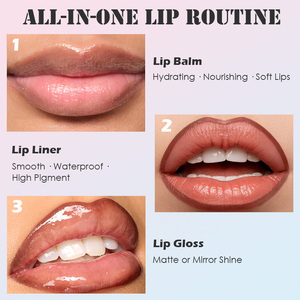 Kit de gloss à lèvres liquide mat de haute qualité avec logo personnalisé, crayon à lèvres longue tenue, imperméable, marque privée, ensemble de crayon à lèvres et gloss à lèvres - Product Image 3