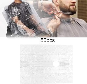 Capa desechable para peluquería, 50 unidades, delantal impermeable desechable para corte de pelo, capa para peluquería, capa antiestática para corte de pelo - Product Image 6