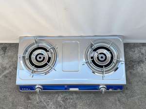 Cuisinière à biogaz en acier inoxydable pour usage domestique avec allumage électronique et installation sur table - Product Image 2