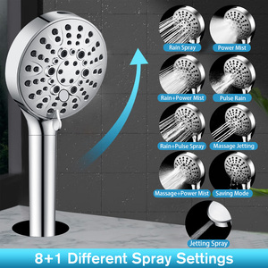 Filtre <span class=keywords><strong>de</strong></span> <span class=keywords><strong>douche</strong></span> à <span class=keywords><strong>eau</strong></span> adoucie-12.5CM 8 + 1 Modes <span class=keywords><strong>Douche</strong></span> à jet <span class=keywords><strong>Douche</strong></span> haute <span class=keywords><strong>pression</strong></span> avec élimination du chlore KDF <span class=keywords><strong>pour</strong></span> <span class=keywords><strong>eau</strong></span> dure - Product Image 2