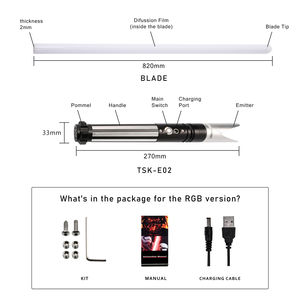 <span class=keywords><strong>Sabre</strong></span> <span class=keywords><strong>laser</strong></span> TXQ TSK E02, <span class=keywords><strong>sabre</strong></span> <span class=keywords><strong>laser</strong></span> en métal pour duel, couleur infinie sensible à la lumière, rechargeable, pour cosplay et divertissement - Product Image 5