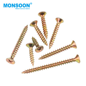 Ốc Vít Hai Đầu Phẳng Bán Chạy Ốc Vít Ván Dăm Mạ Kẽm Màu Vàng Chìm Bằng Gỗ - Product Image 4