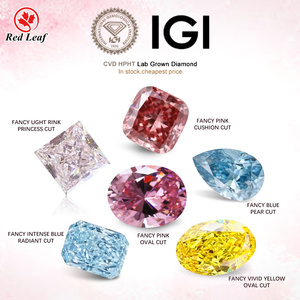 IGI認定ラボ栽培ダイヤモンドさまざまな色と形VVS VS CVD 1CT 3CT 4CT 5CTジュエリー設定用ダイヤモンド - Product Image 1