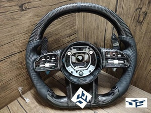Volante Personalizado de Cuero y Fibra de Carbono con LED para <span class=keywords><strong>Mercedes</strong></span> <span class=keywords><strong>BENZ</strong></span> W213 C238 GLE W167 C167 GLS X167 GLC X254 C254 E53 E63 <span class=keywords><strong>AMG</strong></span> - Product Image 6
