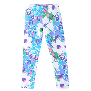 Leggings classiques imprimés de fleurs pour filles, esthétique E-Girl, pour bébés, enfants, adolescents, 2-14 ans - Product Image 4