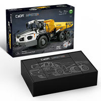 Cada C61054 3067 pièces Camion benne articulé de haute technologie RC, modèle technique de véhicule d'ingénierie, ensemble de blocs de construction pour amateurs adultes