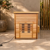 Bain froid de luxe en bois avec refroidisseur, baignoire à glace à température contrôlée pour salle de sauna