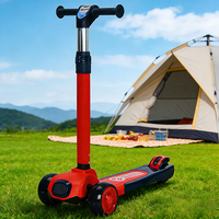 Trottinette pliable 3 roues pour enfants de 2 à 8 ans, avec roues lumineuses, conforme EN71, pour la Foire de Canton 2026