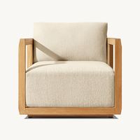 Ensemble de canapés d'extérieur de luxe pour cour de villa, mobilier de jardin et de terrasse, résistant à l'eau, pour villas de loisirs