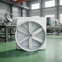Ventilateur axial électrique en fibre de verre pour usine, grand système de ventilation et de refroidissement industriel mural