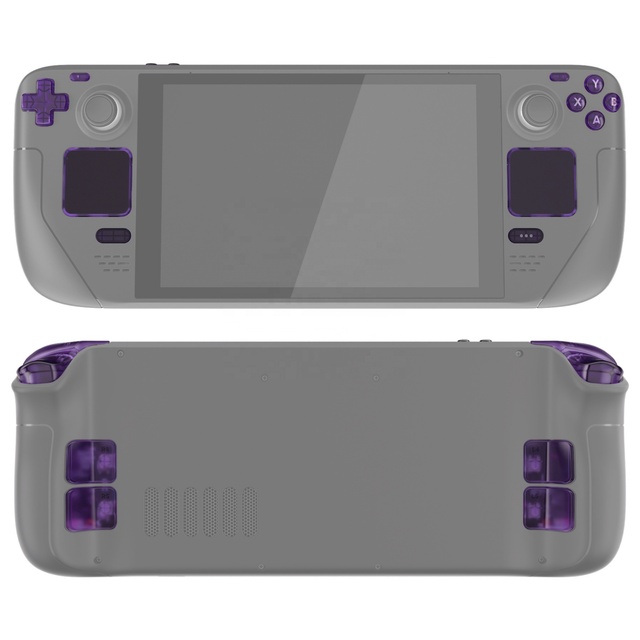 EXtremeRate DIY Custom ABXY D-pad Trackpad Bumpers Triggers Buttons for Steam Deck LCD Handheld Console Button Kits