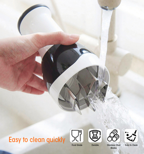 Picador Manual de Verduras para Cocina, Triturador de Alimentos, Cortador de Ajo y Cebolla, Picador Manual de Alimentos con Cuchillas de Acero Inoxidable - Product Image 6