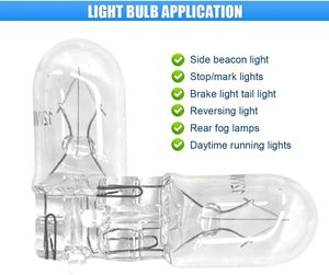 Bombilla Halógena UGGV T10 12V <span class=keywords><strong>de</strong></span> Cristal Transparente <span class=keywords><strong>de</strong></span> Alta Luminosidad <span class=keywords><strong>con</strong></span> Base <span class=keywords><strong>de</strong></span> Cuña para Interiores <span class=keywords><strong>de</strong></span> Automóviles, Matrículas, Tableros y Luces <span class=keywords><strong>de</strong></span> Posición Laterales - Product Image 4
