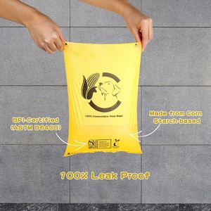 Eco Friendly Custom Logo 100% <b>Compostable</b> Leak Proof Biodegradable Dog Poop Waste <b>Bag</b> - Product Image 1