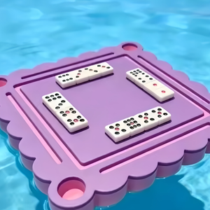 Jeu <span class=keywords><strong>de</strong></span> Mahjong Américain Personnalisé avec Tuiles Flottantes en Éponge, 160 Tuiles, Plateau Sculpté à 3 Couches et Jeu <span class=keywords><strong>de</strong></span> Cartes, Portable pour Voyage - Product Image 3