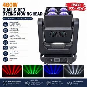 Professionelles Bühnenlicht 4x60W Shake-Head Doppelseitiger LED Speedstrobe Vollfarb-RGBW-Beam für DJ-Konzerte, Hochzeiten, Partys, DMX512 FB4 - Product Image 1
