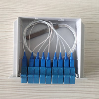 Répartiteur PLC à fibre optique de type cassette FTTH SC/FC/LC UPC/APC LGX 1X2-1X64, longueur d'onde 1260-1650 nm, gaine LSZH/PVC, G652D/G657A1/A2