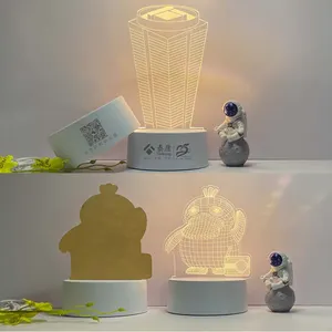 Luz nocturna de ilusión 3d de Anime para madre, luz Led Visual con cambio Multicolor, regalo del Día de la madre, 2023
