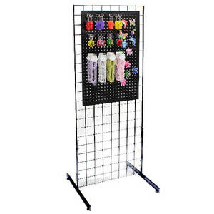 <strong>High</strong> <strong>Quality</strong> Metal <strong>Display</strong> <strong>Wire</strong> Mesh Gridwall Panel Retail Store Freestanding Gridwall Panel <strong>Display</strong> <strong>Racks</strong> - Product Image 3