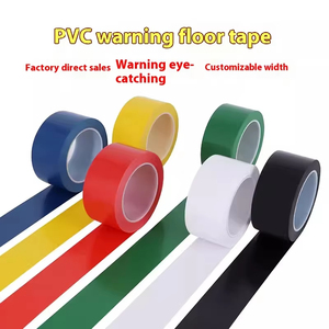 เทปเตือนภัย PVC สีดำ ลายเส้นม้า สำหรับทำเครื่องหมาย ป้ายเตือน เทปสีหนาสำหรับพื้น - Product Image 3