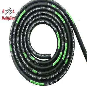 Customize logo wire braided high pressure sae 100r2at/din en853 2sn hydraulic rubber hose for sale