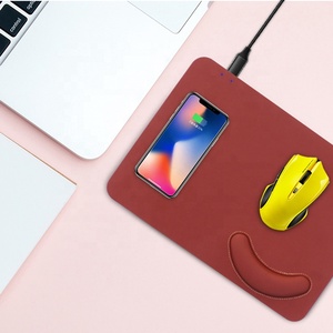CAFERRIA 10W <span class=keywords><strong>Qi</strong></span> cargador inalámbrico de carga Mouse Pad muñeca resto juego alfombrilla para IPhone X Samsung S8 más Xiaomi - Product Image 3