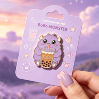 Pins de esmalte, broches y insignias de metal chapado con diseños de té con leche, boba, anime, animales, matcha, monstruos y dibujos animados, venta al por mayor, LOGO personalizado
