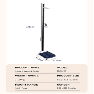 Dịch vụ chuyên nghiệp BMI Chiều cao đo tự động kỹ thuật số Trọng lượng máy trọng lượng và chiều cao quy mô với máy in - Product Image 5