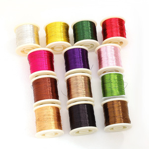 Colored Copper Wire Soft <b>Thread</b> For Diy Jewelry Making Supplies Round Metal Plated <b>Beading</b> <b>Thread</b> Jewelry Accessories - Product Image 5