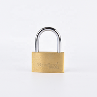 Rarlux Nouveauté Cadenas solide en laiton Corps en laiton Cylindre en laiton Cadenas fin en laiton