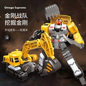 Figura de plástico 6 en 1, juguete de construcción, camión, excavadora, deformación, coche robot transformable - Product Image 6