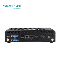 Passerelle pc linux, linux, intel core iiot edge (N2940), 4G LTE, fanless, système barebone, avec support rs-232