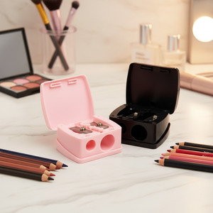 BE BEAUTY BBPS052 Idéal pour la Chine, <span class=keywords><strong>taille</strong></span>-crayons cosmétiques personnalisés rose et noir pour <span class=keywords><strong>maquillage</strong></span> des sourcils, des lèvres et des yeux - Product Image 1