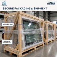 Lange Fenêtre de toit fixe en aluminium robuste et étanche, double vitrage en verre trempé, pour bâtiment commercial et villa