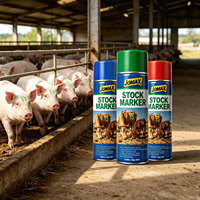 Peinture en aérosol fluorescente vibrante respectueuse de la peau pour le marquage du bétail, longue durée, pour tous les animaux d'élevage