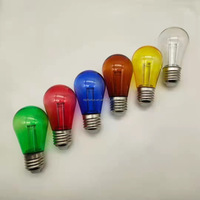 Ampoule LED colorée S14 2W E27 110V 220V, colonne de guidage lumineux décorative pour guirlandes de patio, fêtes, festivals et éclairage de jardin