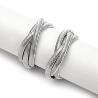 Acier inoxydable Gorge D'oie Chaîne Fil Élastique Bracelet Femme INS Mode Vente Chaude Accessoires