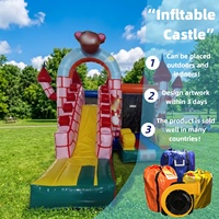 Terrain de jeu personnalisé pour enfant château gonflable gonflable 4x4x4.5m maison de rebond sautante maison gonflable colorée pour jouer